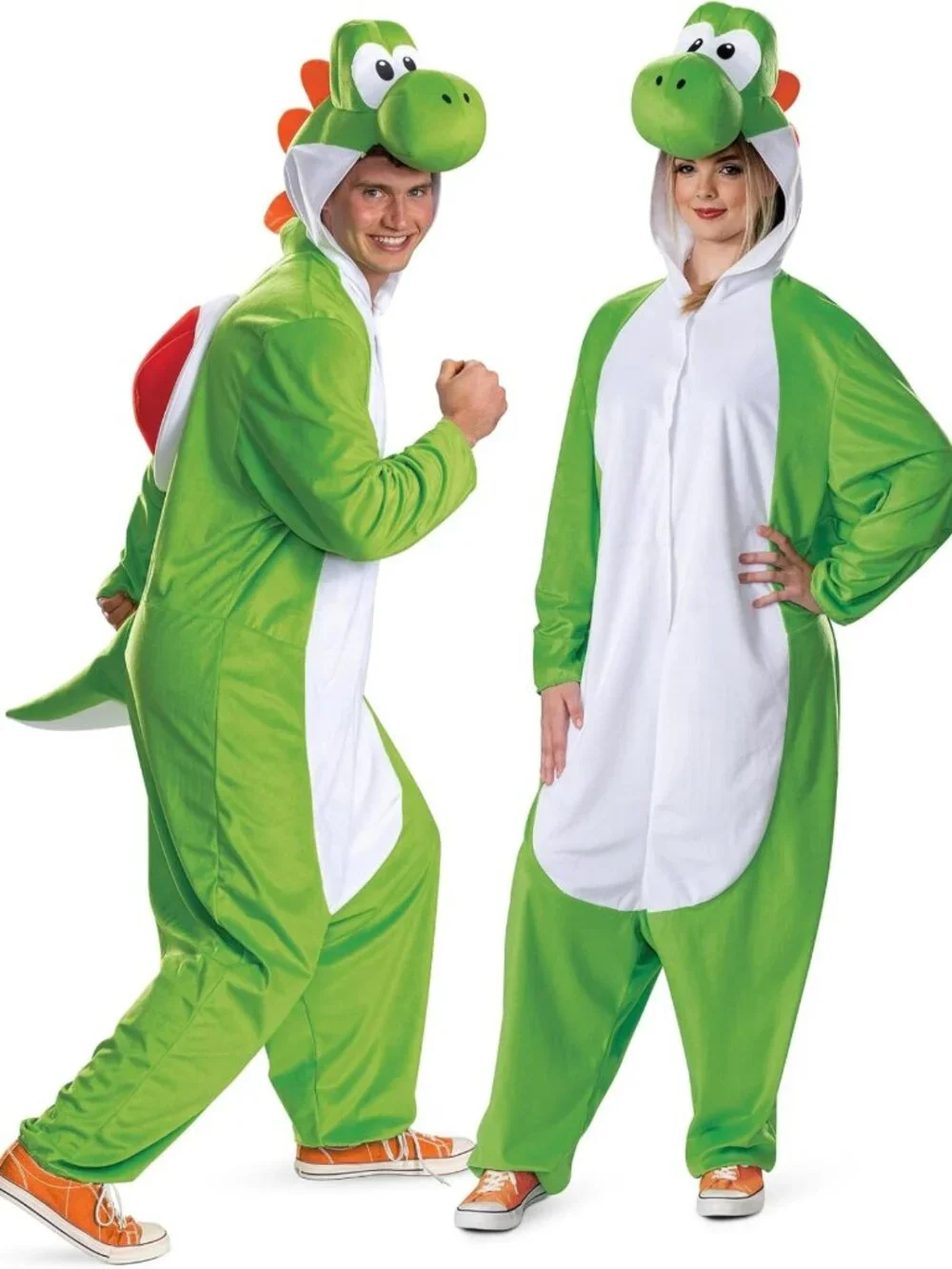 Adult Yoshi Costume - Hooded Jumpsuit for Halloween, Cosplay, or Theme Parties